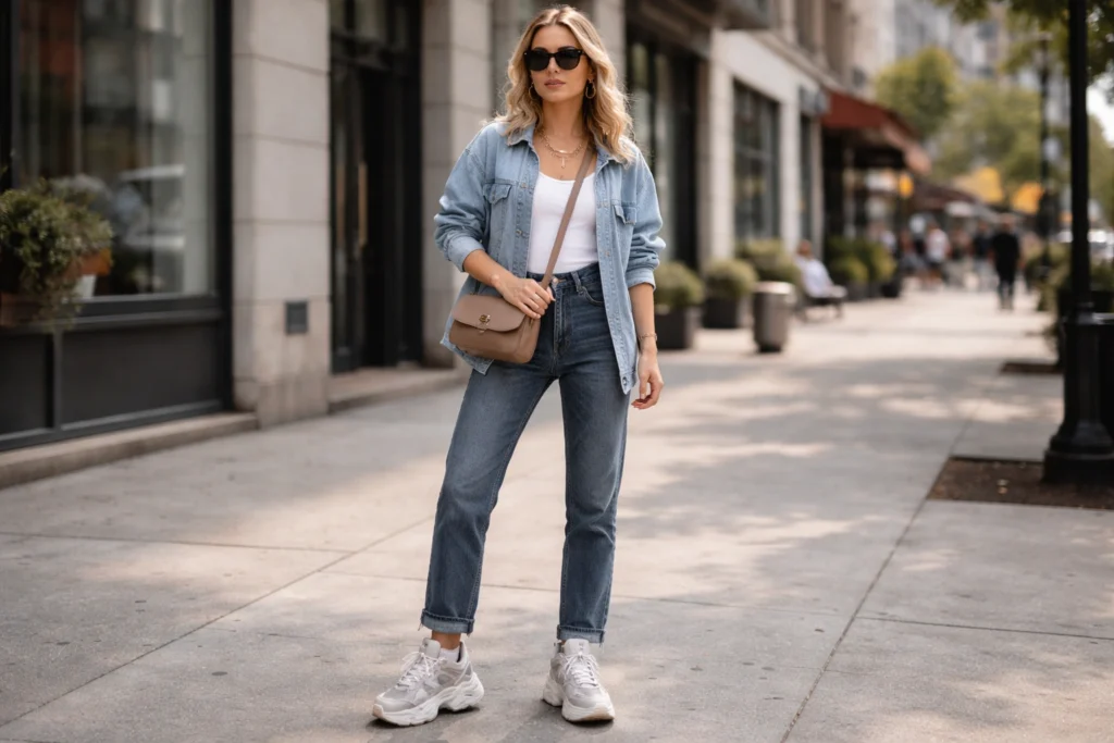 Denim-on-Denim Look