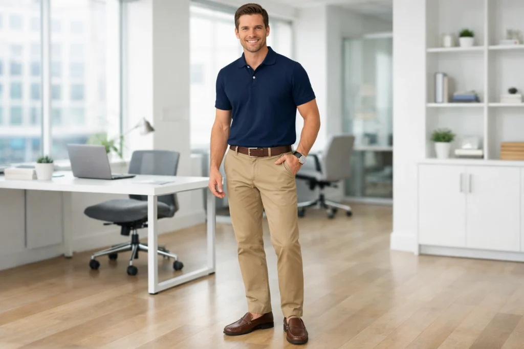 Polo Shirt and Chino Outfit
