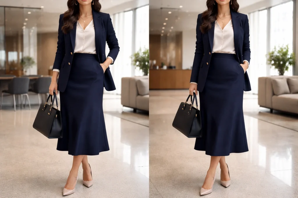 Sophisticated Midi Skirt Ensembles