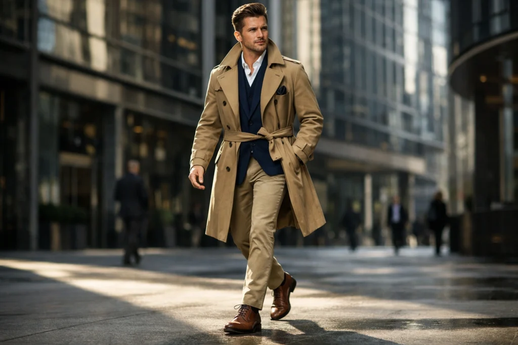 Trench Coat as a Statement Outer Layer