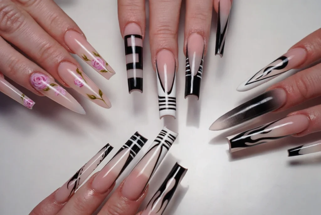 Almond and Coffin Shape Showcases