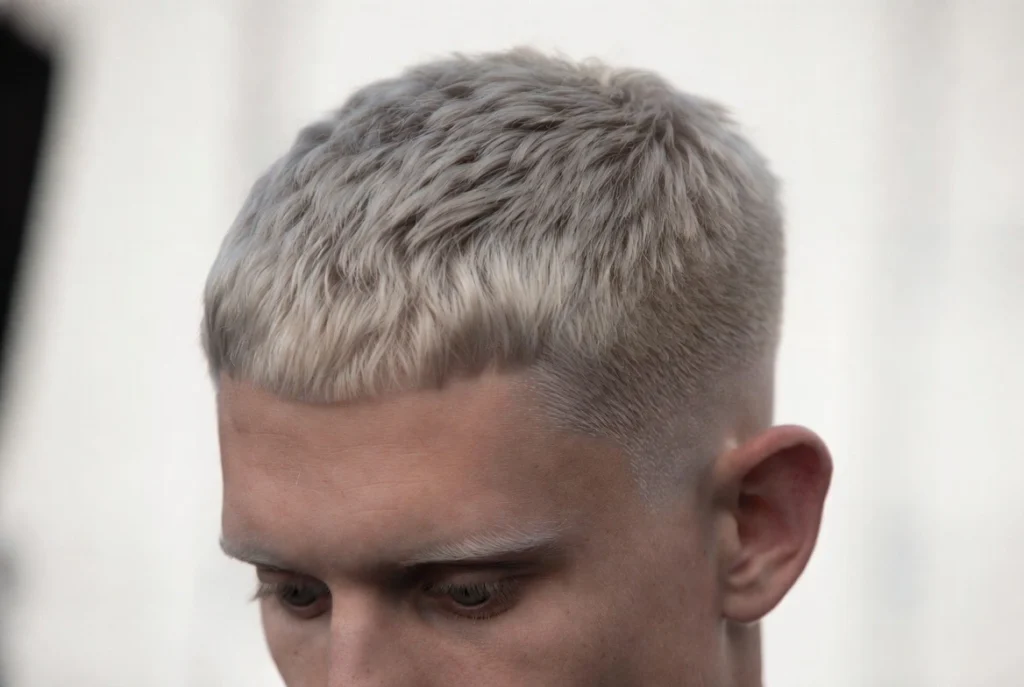 Blonde Crew Cut Simplicity