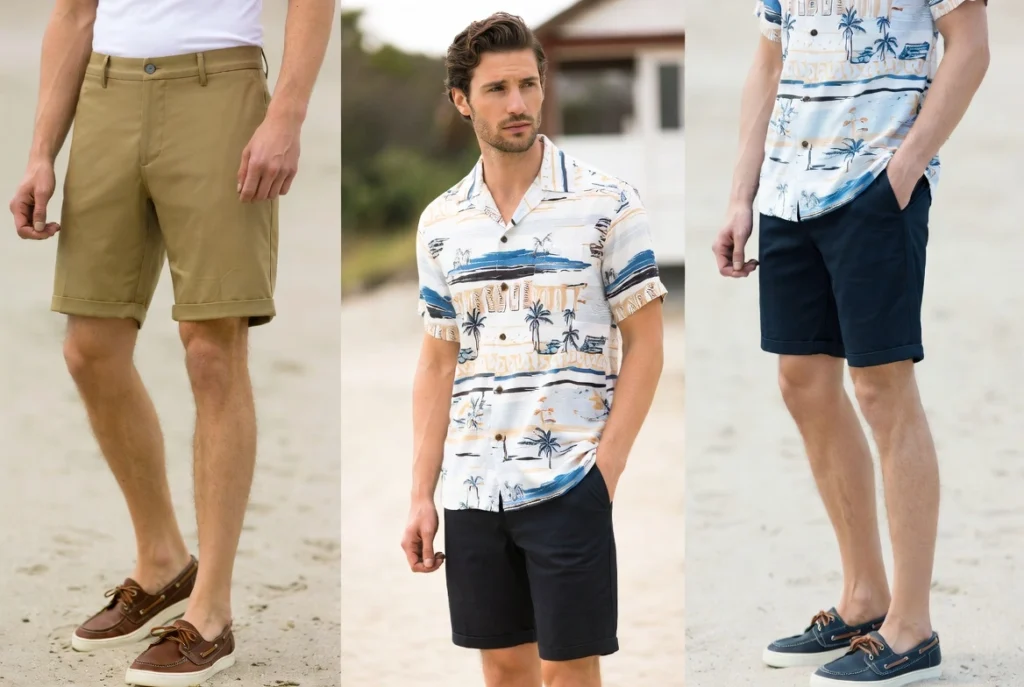 Camp Shirt and Chino Shorts