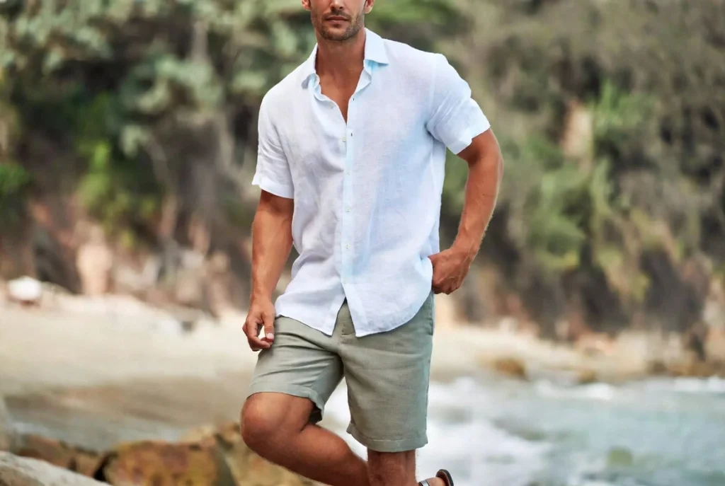 Classic Linen Shirt and Shorts