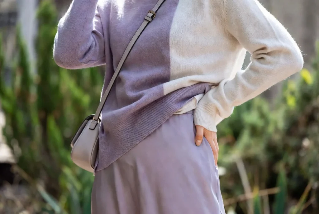 Knit Sweater and Midi Skirt Layers