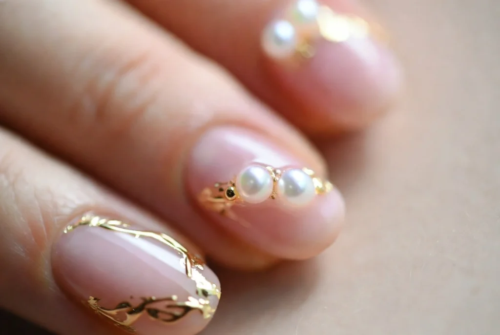 Pearl and Gold Accents