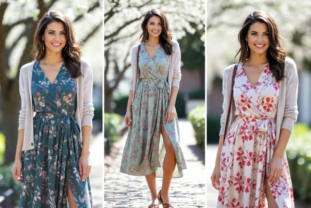 Printed Wrap Dress Universality