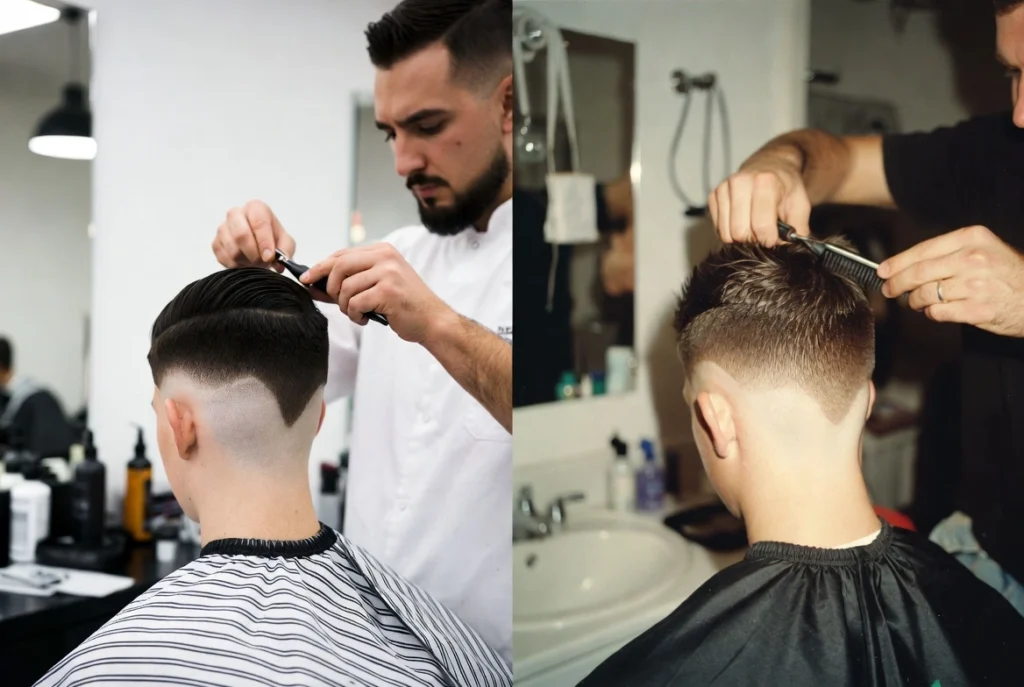 Professional vs Home Fade Execution