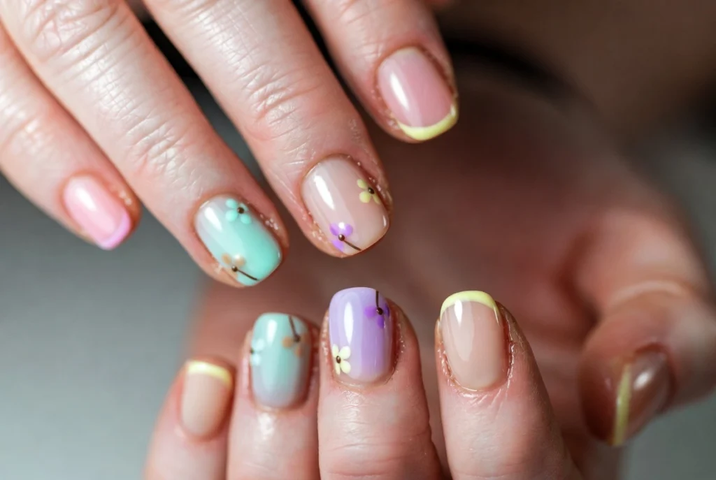 Short Nail April Designs