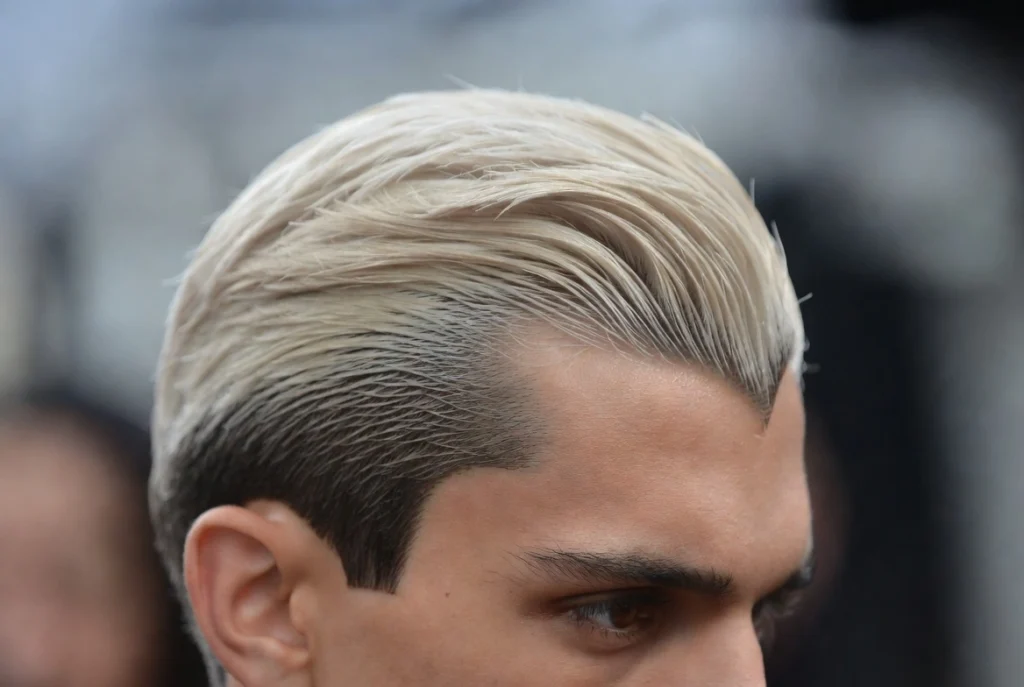 Slicked Back Platinum Undercut