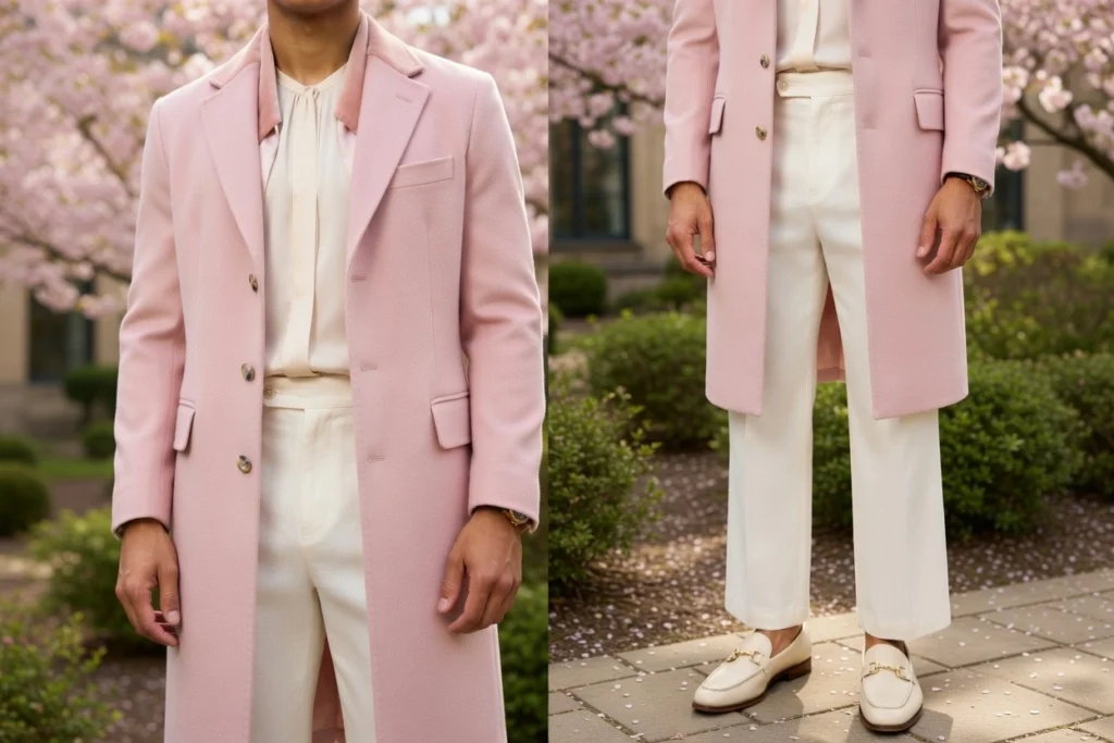 Statement Coat as Focal Point