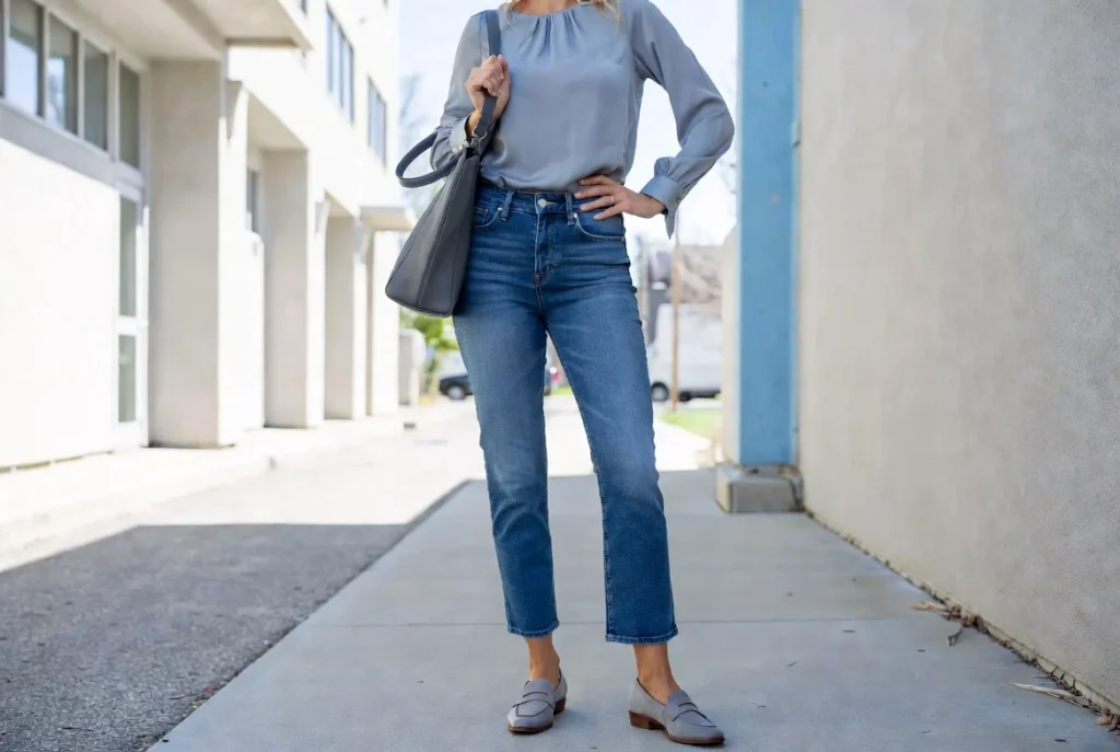 Straight-Leg Jeans and the Sophistication of Simplicity