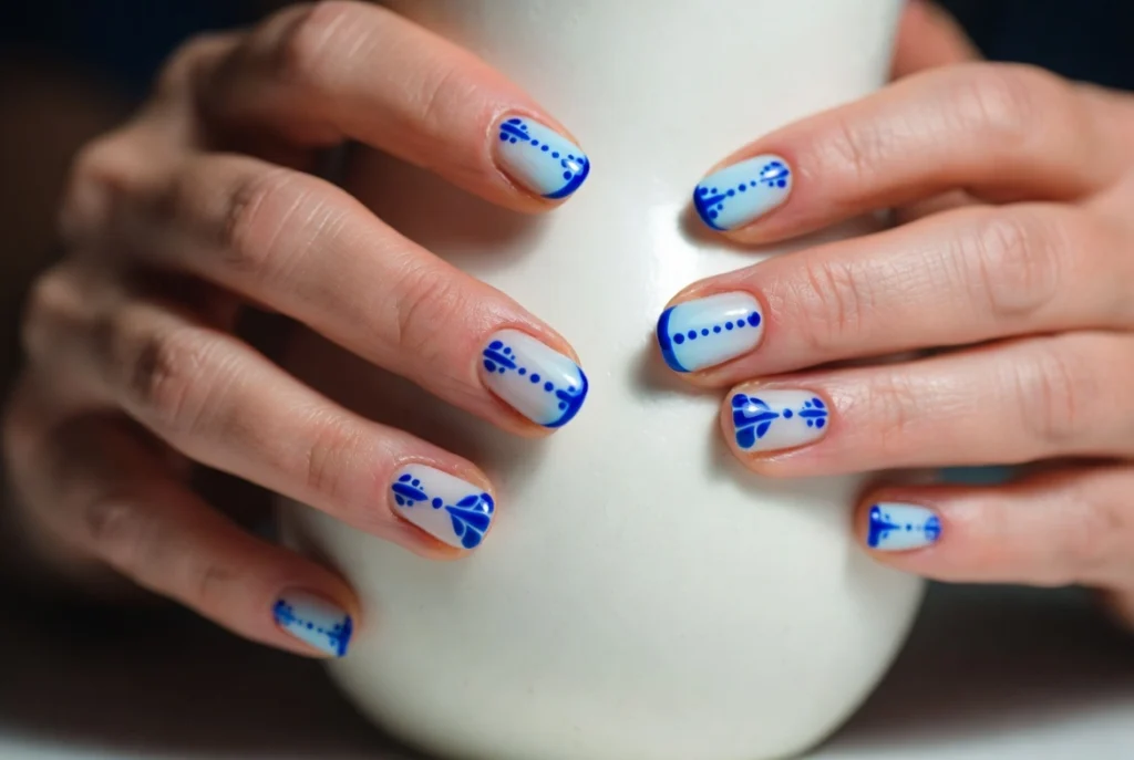 Blue China-Inspired Detailing