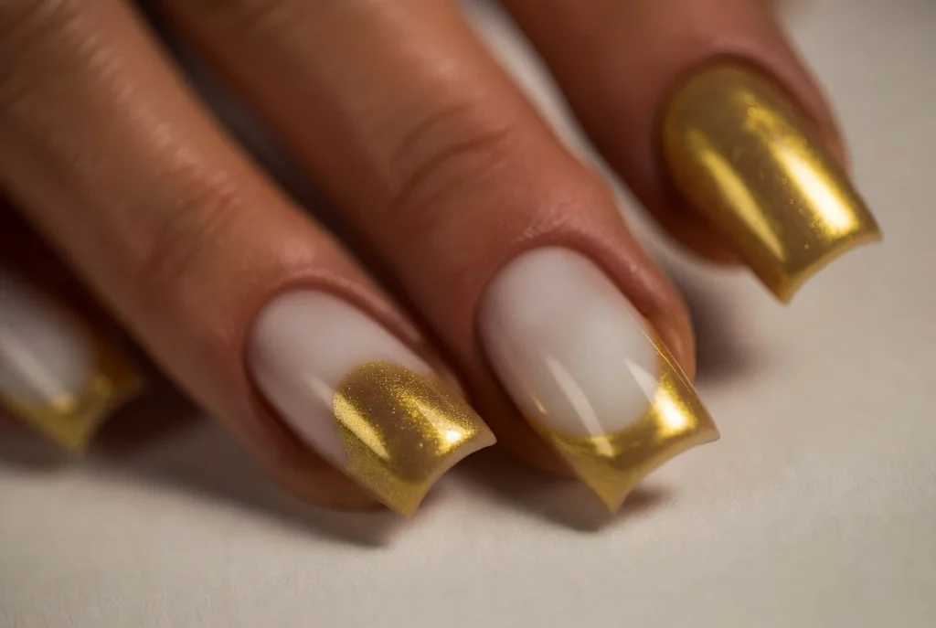 Reverse French Tip Nails