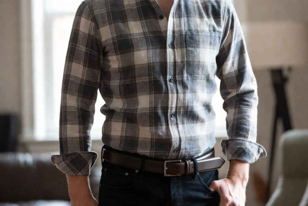 Tucked Flannel Sophistication