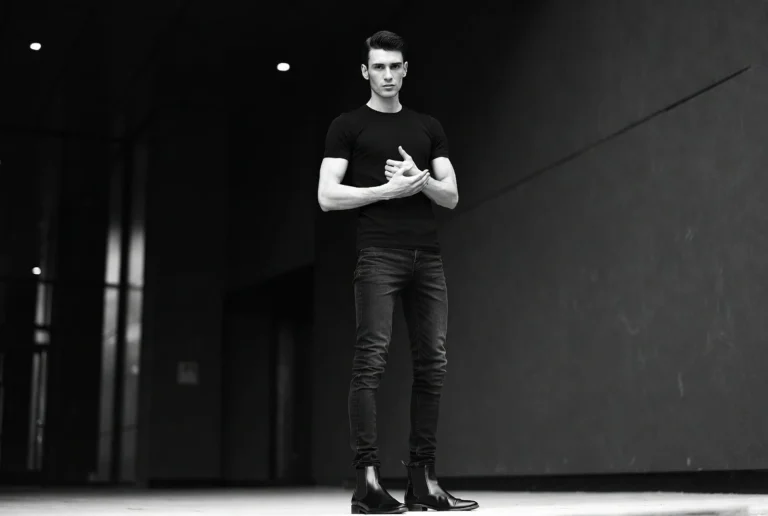 Black Tee With Black Jeans Monochrome Urban Edge