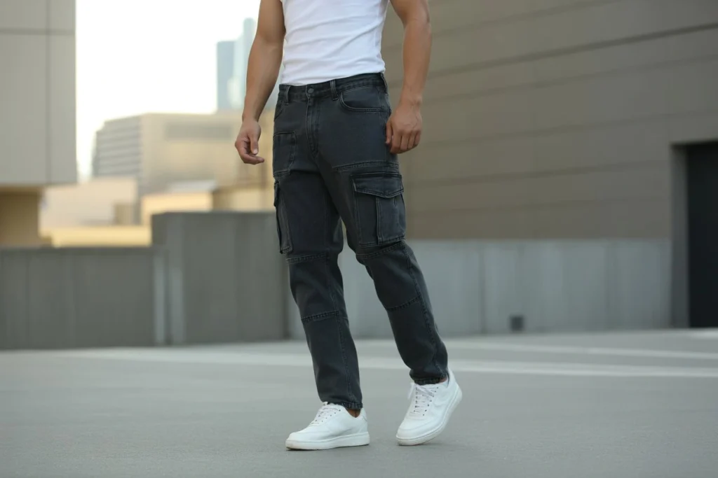 Cargo Jeans and a Plain White Tee Functional Streetwear