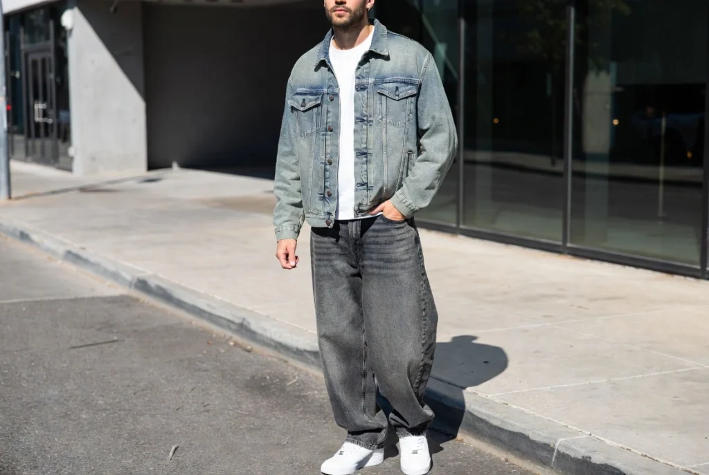 Denim Jacket and Baggy Jeans Denim on Denim