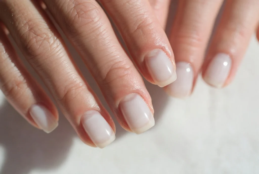 Milky White Quiet Luxury Nails
