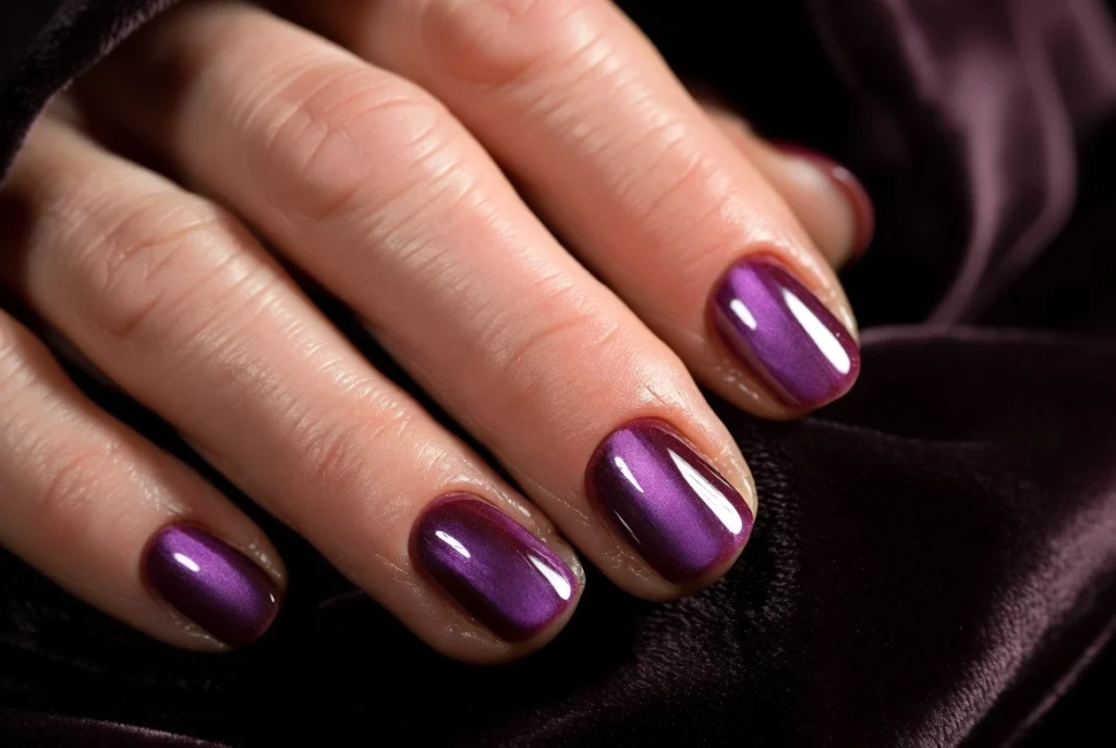 Rich Plum and Violet Berry Nail Drama
