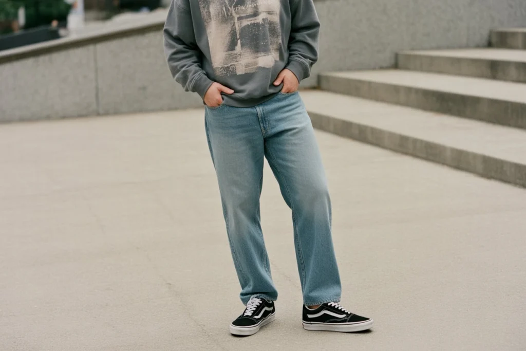 Stonewash Jeans and a Vintage Sweatshirt Nostalgic Weekend Style
